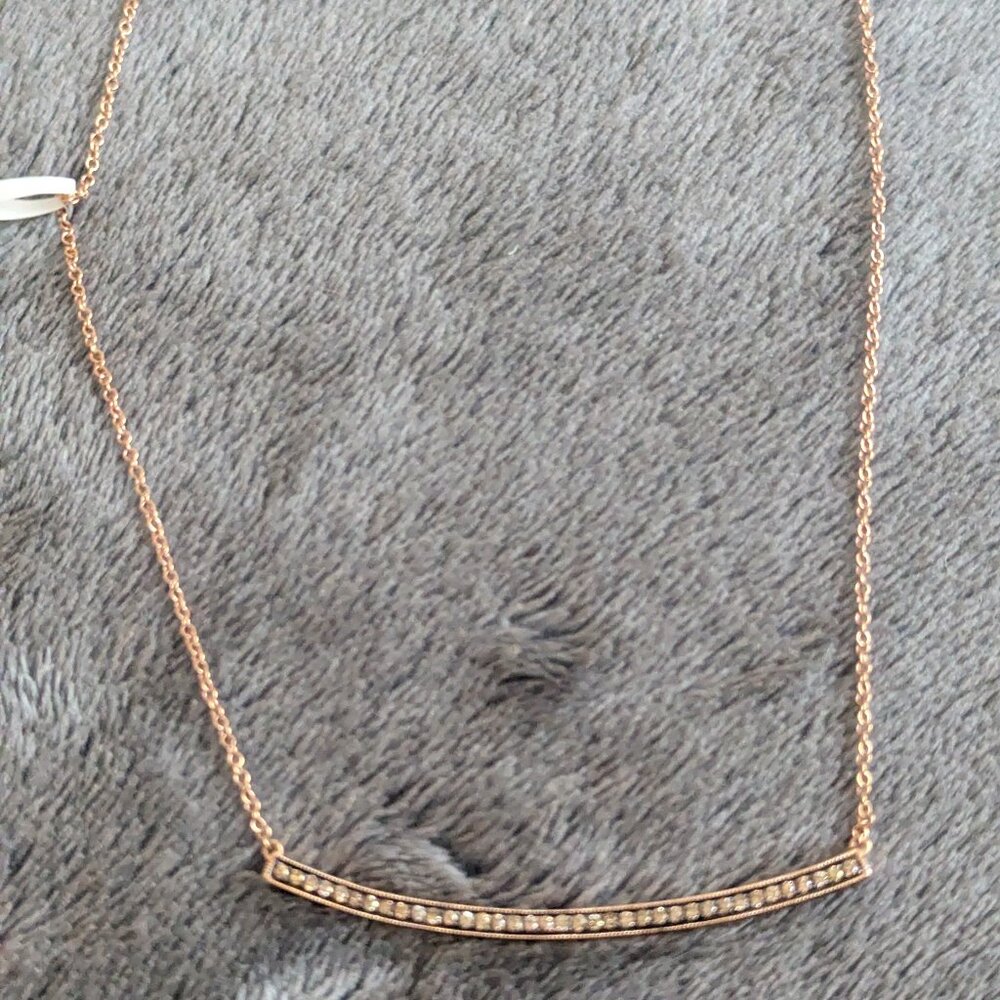 24kt Rose Gold Necklace Chocolate Diamonds